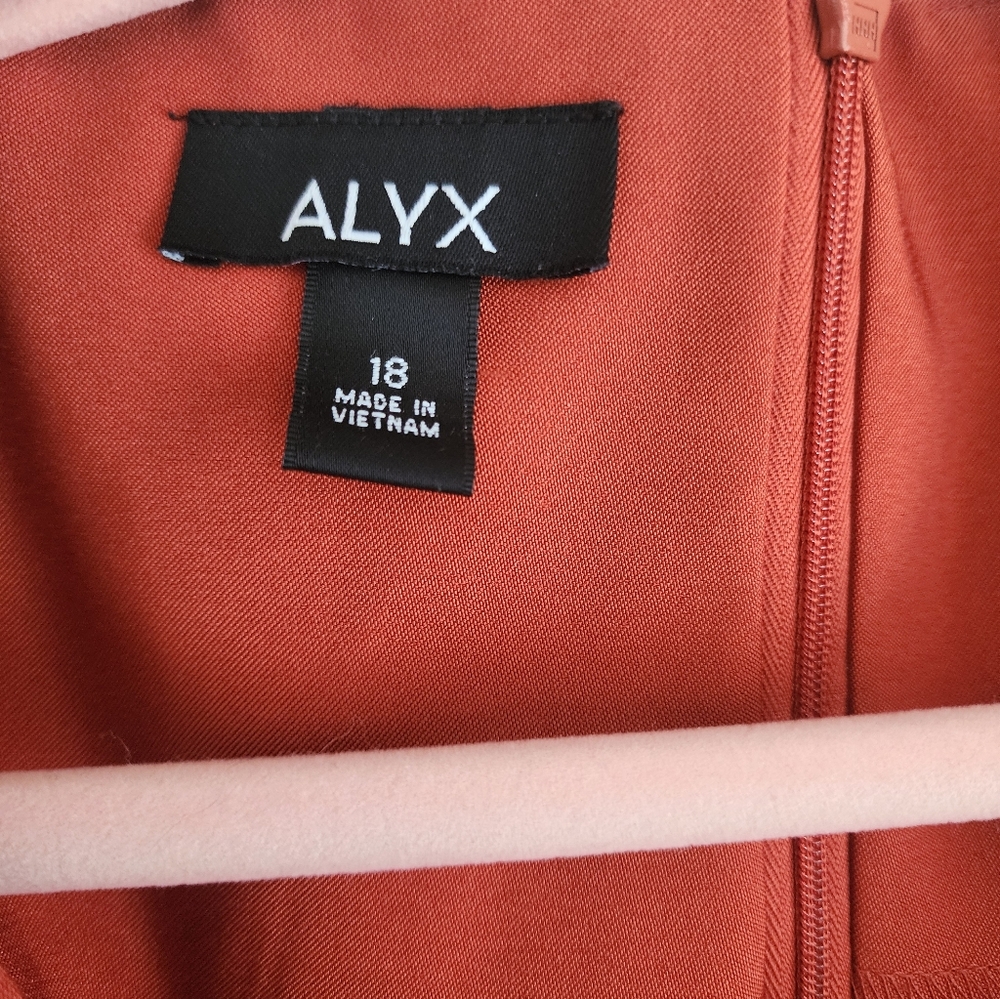 Alyx Rust Sleeveless Dress Size 18 - Picture 2 of 3